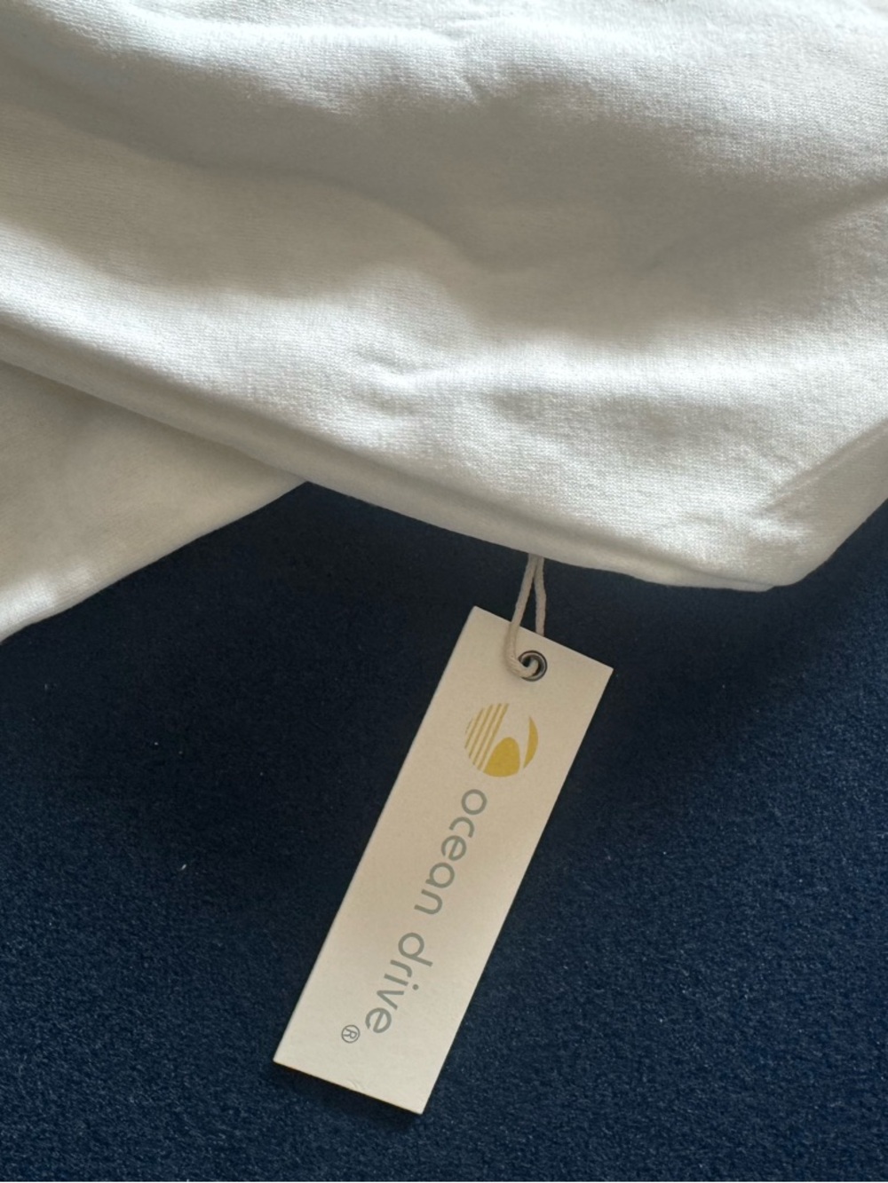 Ocean Drive White Sweatshirt with Yellow Smiley plud many more FUN Patch Prints🙂 - Picture 9 of 10